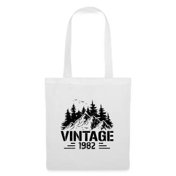 T-Shirt VINTAGE 1982 - Stoffbeutel - Weiß - Vorne
