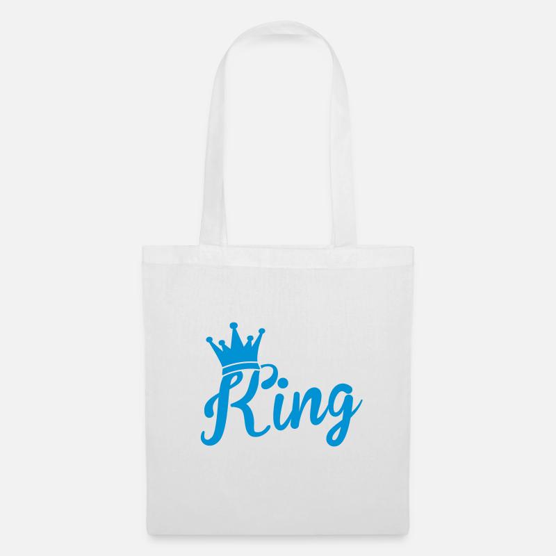 king - Stoffbeutel - Weiß
