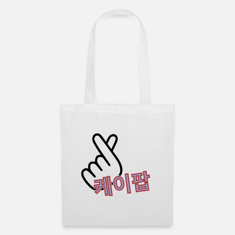 KPOP logo korean - Tote Bag - white