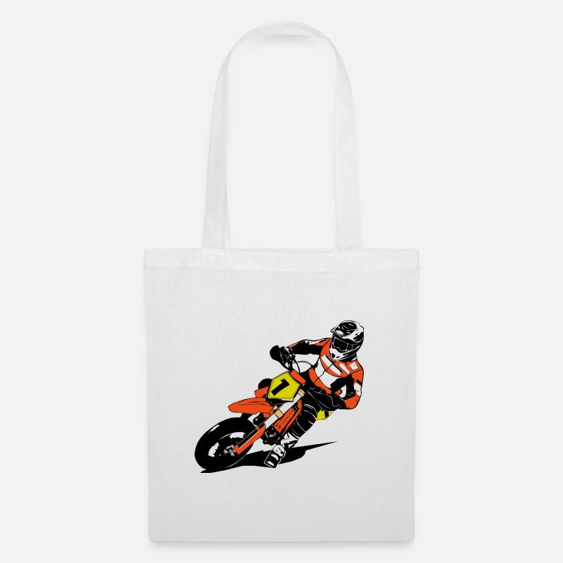 Supermoto - Supermotard - Stoffbeutel - Weiß