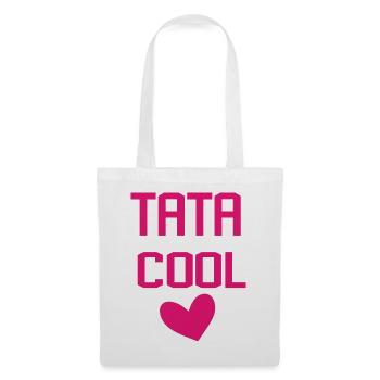 TATA COOL COEUR - Sac en tissu - blanc - Devant