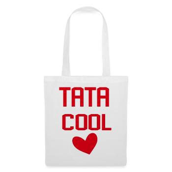 TATA COOL COEUR - Sac en tissu - blanc - Devant