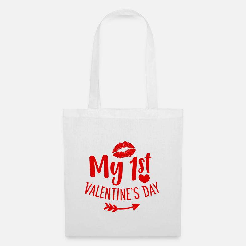 My 1st Valentine s Day Love Gift - Stoffbeutel - Weiß