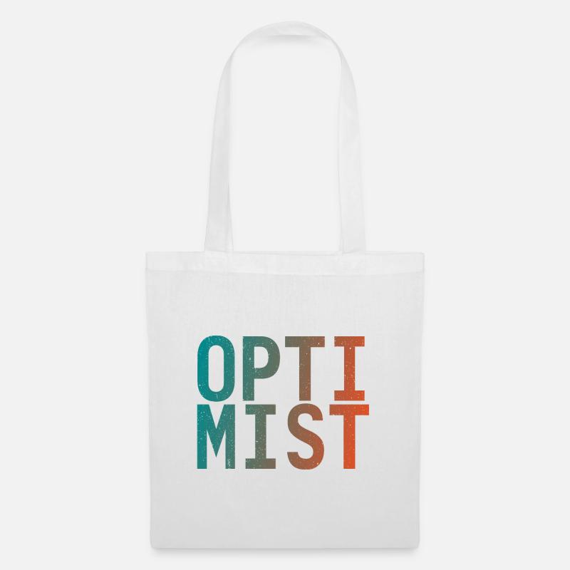 Ich bin Optimist! - Stoffbeutel - Weiß