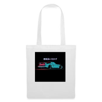 Japanese Sports Car Illustration - Tote Bag - white - Front