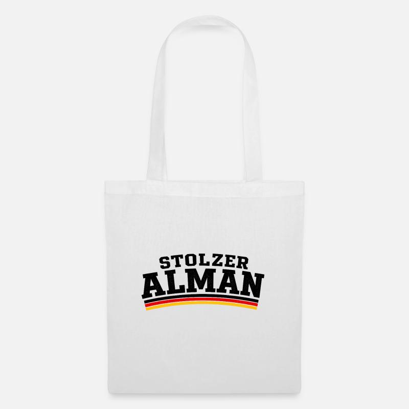 Stolzer Alman - Stoffbeutel - Weiß