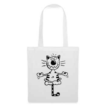 Fitness cat - Tote Bag - white - Front