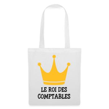 comptable / comptabilité / argent / Finance / Euro - Sac en tissu - blanc - Devant