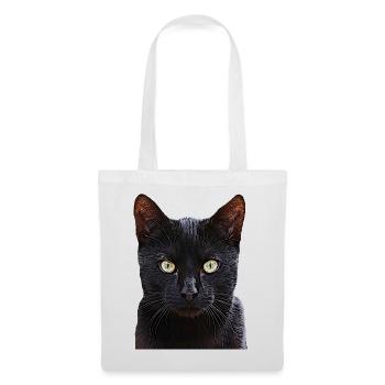 Cat black cat cats cat cats - Tote Bag - white - Front