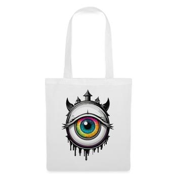 Eye with horns - Tote Bag - white - Front