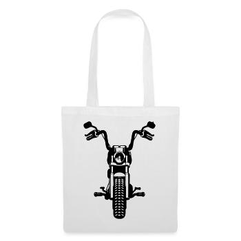 Moteur de chopper de sport automobile - Sac en tissu - blanc - Devant