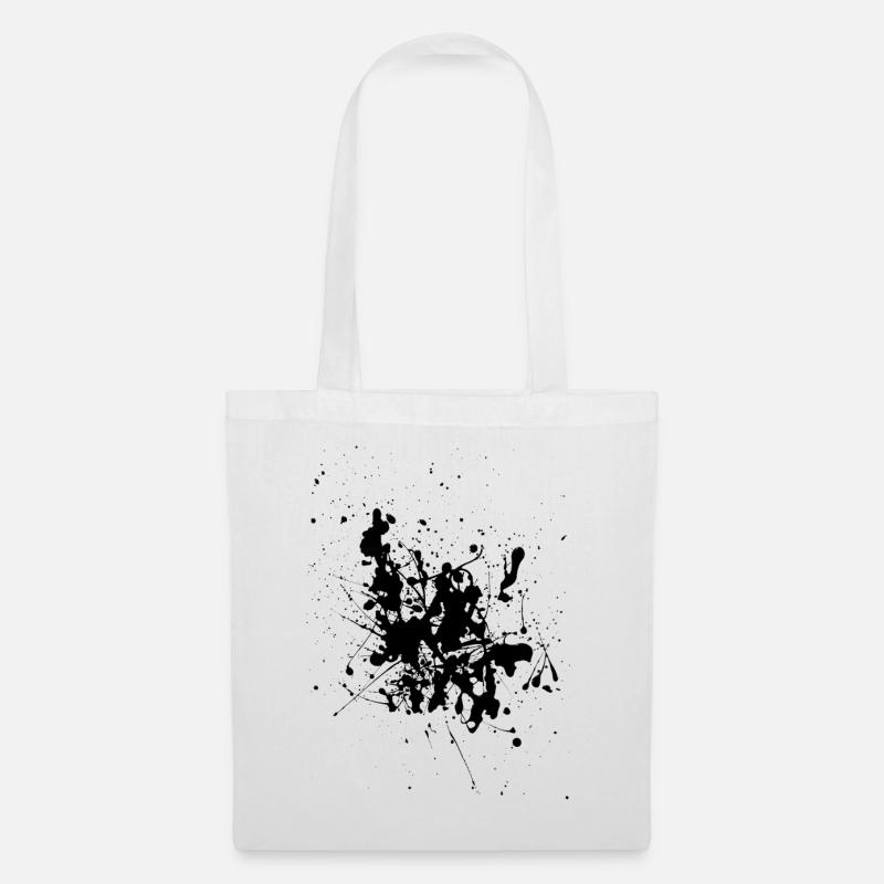 Black.Splash - Tote Bag - white