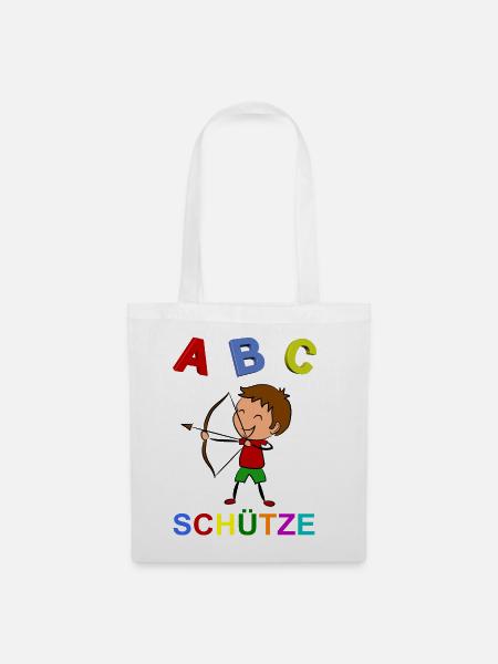Kind Einschulung - Stoffbeutel - Weiß