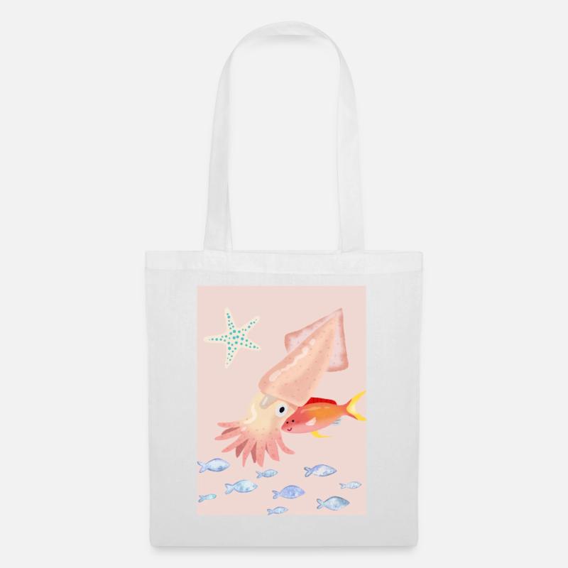 Mengdesigns : Cache-cache - Sac en tissu - blanc