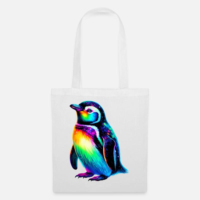 Pinguin - Stoffbeutel - Weiß