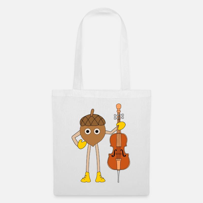 Cello Nut - Tote Bag - white
