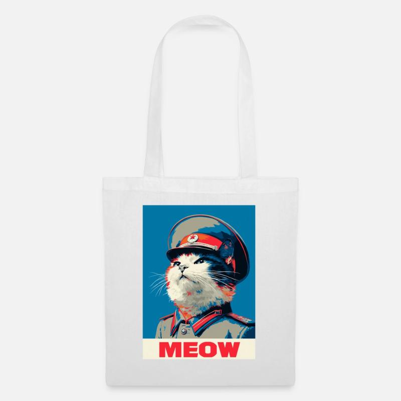 Chat Pop Art - Sac en tissu - blanc