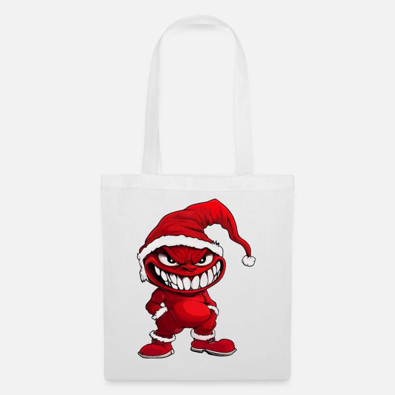 Teufel Weihnachten - Stoffbeutel - Weiß