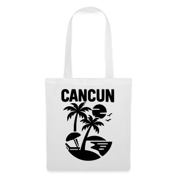 cancun silhouette - Stoffbeutel - Weiß - Vorne