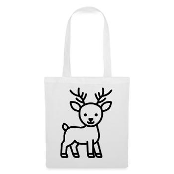 deer - Tote Bag - white - Front