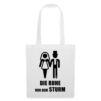 Le calme avant la tempête (Enterrement de vie de garçon marié B) - Sac en tissu - blanc - Devant