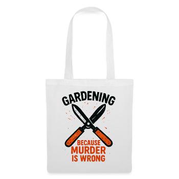 Schnittscheren Humor Gartenbau Permakultur - Stoffbeutel - Weiß - Vorne