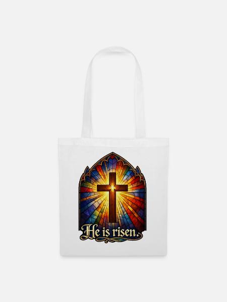 He is risen - Stoffbeutel - Weiß