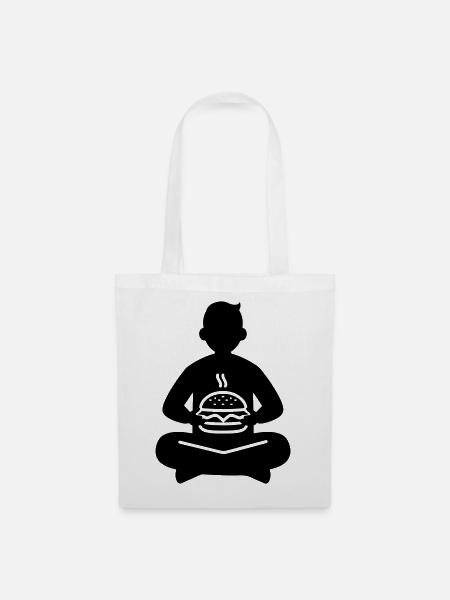 Burger Essen - Stoffbeutel - Weiß
