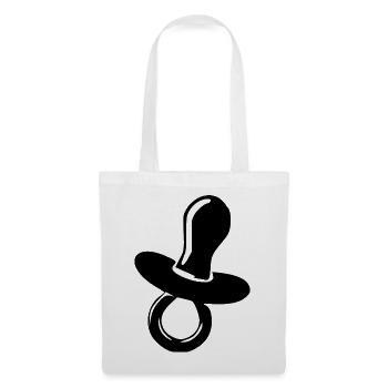 Cadeau de naissance du bébé - Sac en tissu - blanc - Devant