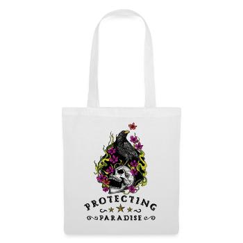 Floral Skull Inferno - Tote Bag - white - Front