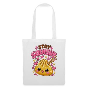 Stay Squishy! – Golden Kawaii Dumpling - Tote Bag - white - Front