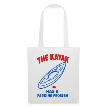 The Kayak Has a Parking Problem – Kajak - Stoffbeutel - Weiß - Vorne