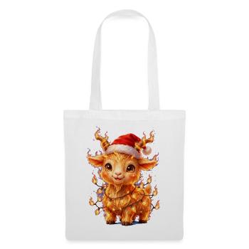Little Firecracker Goat Weihnachts feuer ziege - Stoffbeutel - Weiß - Vorne