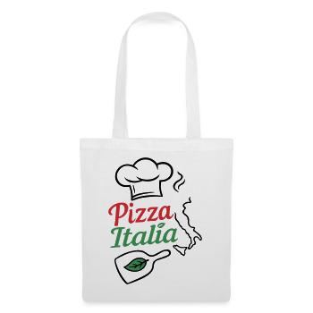 Pizza Italia – Italienische Pizza & Küche - Stoffbeutel - Weiß - Vorne