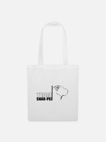 TEAM Shar Pei Hunde Hund Wilsigns - Stoffbeutel - Weiß