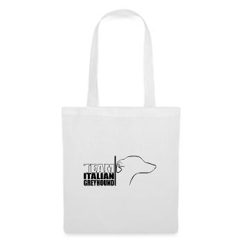 TEAM Lévrier Italien Chien Chien Wilsigns - Sac en tissu - blanc - Devant