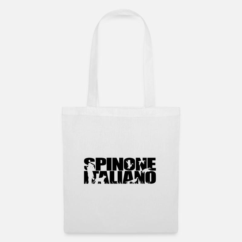 SPINONE ITALIANO cane da caccia cani da caccia Wilsigns - Borsa di stoffa - bianco