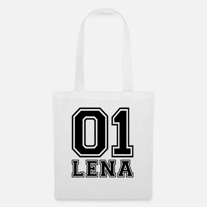 Lena - Name - Stoffbeutel - Weiß