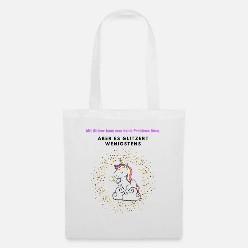 Glitter - Tote Bag - white