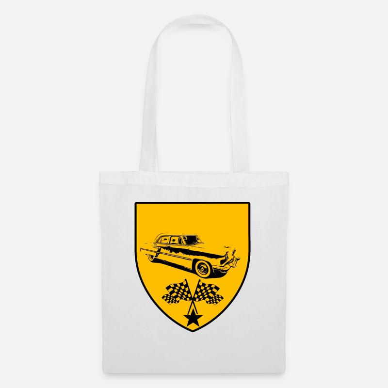 Auto - Stoffbeutel - Weiß