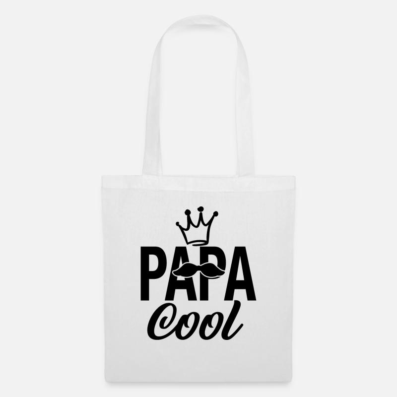Cooler Papa - Stoffbeutel - Weiß