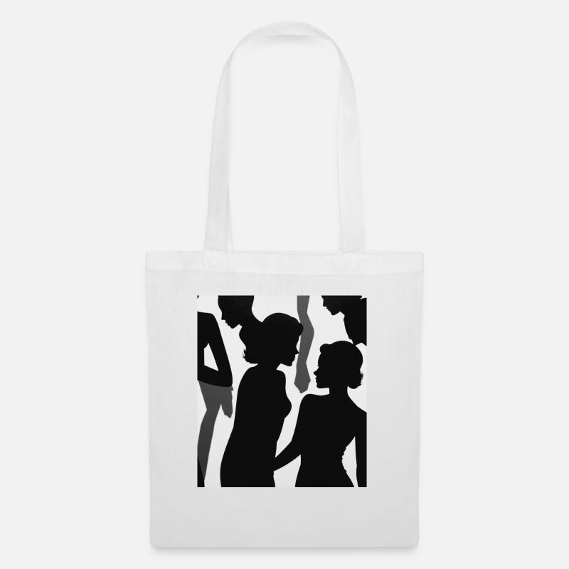 Character shadows - Tote Bag - white
