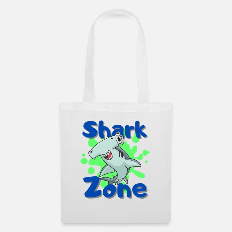 Shark Zone - Stoffbeutel - Weiß