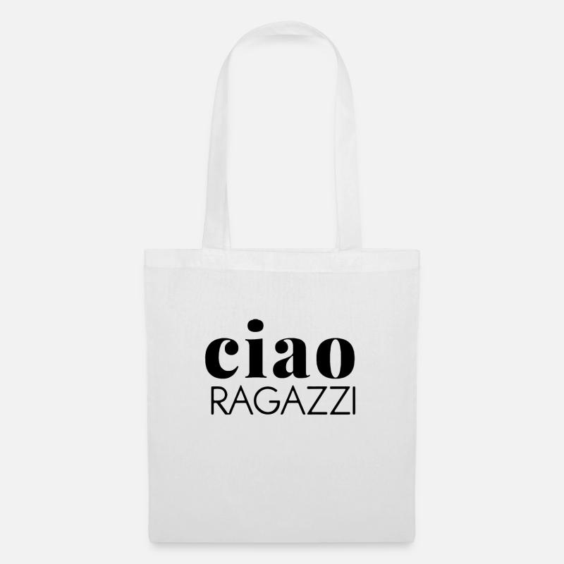 Ciao ragazzi - Stoffbeutel - Weiß