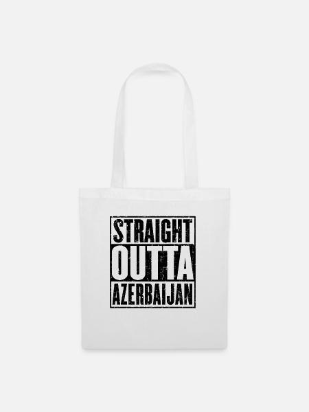 Straight Outta Aserbaidschan - Stoffbeutel - Weiß
