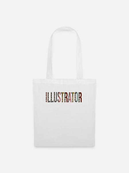 Illustrator - Stoffbeutel - Weiß