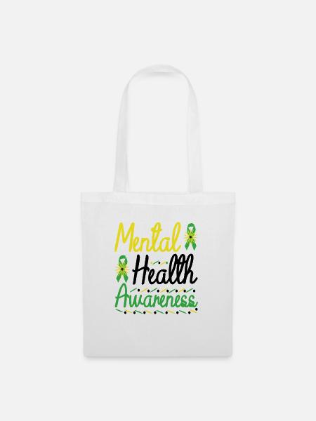 Mental Health Awareness Aufklärung über psychische - Stoffbeutel - Weiß