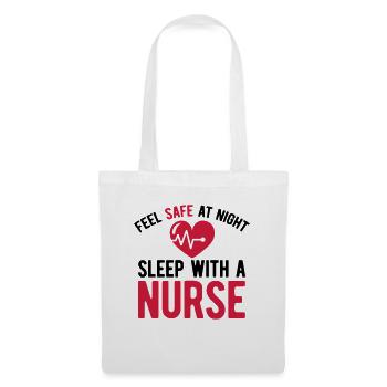 infirmière - Sac en tissu - blanc - Devant