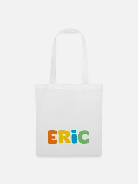 Name - Eric - Stoffbeutel - Weiß