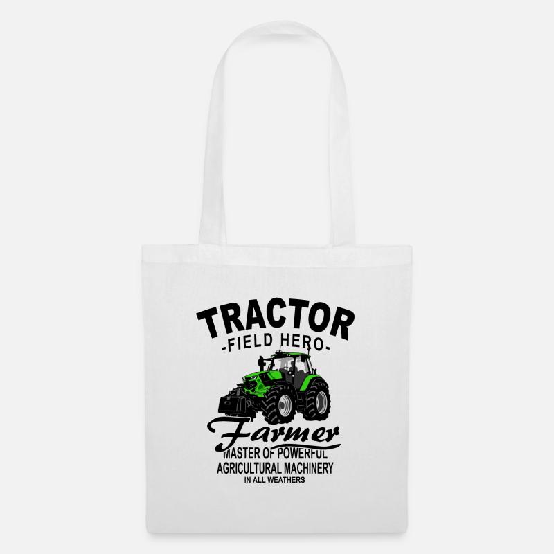 Traktor - Schlepper - Landwirt - Bauer - Stoffbeutel - Weiß